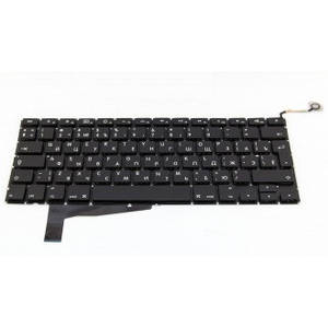 Клавіатура для ноутбука Apple MacBook Pro A1286 big enter (2008) RU чорна нова