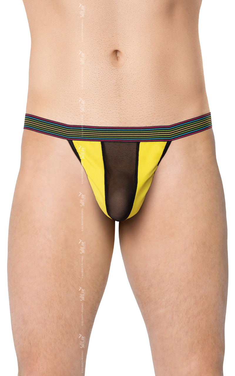 Чоловічі труси-стринги Mens Thong 4529 — yellow, S/L