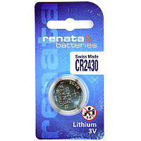 Батарейка літієва RENATA CR2430, 3V, 285 mAh (Li/MnO2)