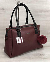 Жіноча сумка Агата бордового кольору