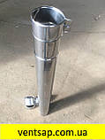 Труба 1м , неіржавіюча сталь 0,8 мм,діаметр 130 мм димар димохід, фото 8