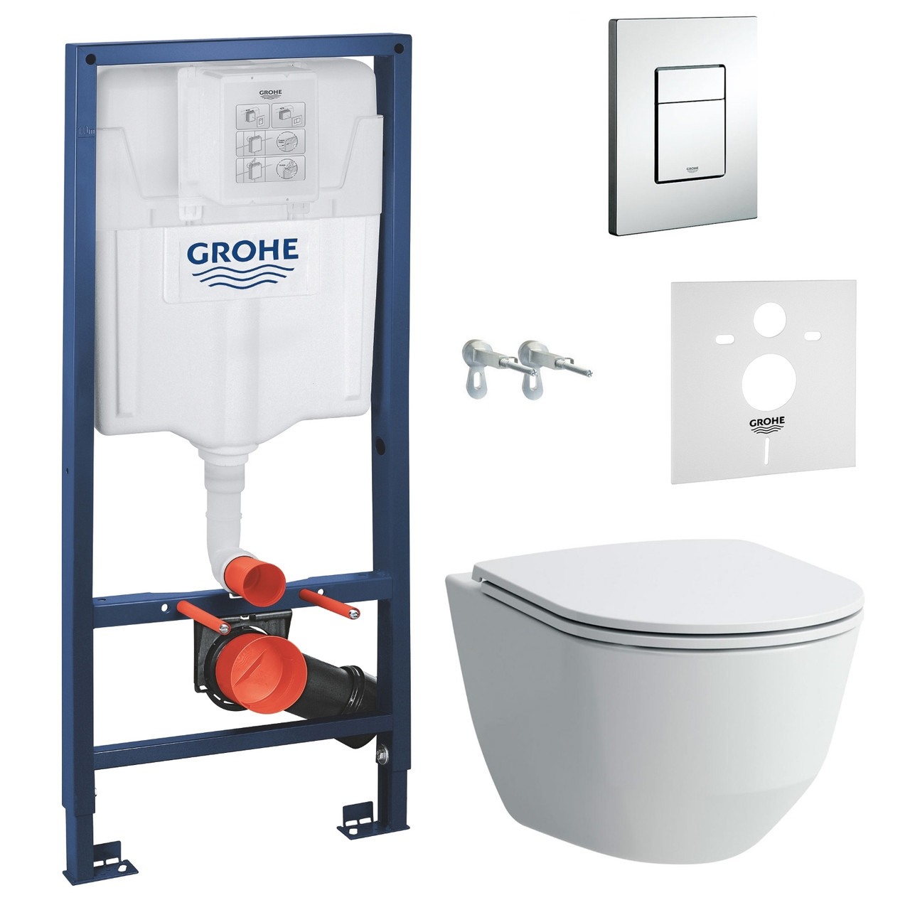 Набір інсталяція Grohe Rapid SL для унітаза підвісного LAUFEN PRO Rimless із сидінням soft close