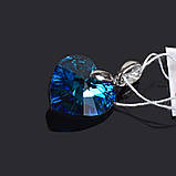 Підвіска (кулон) Серце з кристалом Swarovski, фото 2
