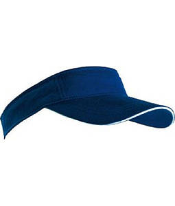 Козирок сонцезахисний Темно-Синій / Білий