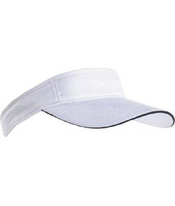 Козирок сонцезахисний Білий / Темно-Синій