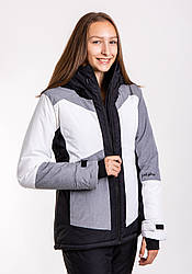 Куртка лижна жіноча Just Play сірий / білий (B2359-black) — XL