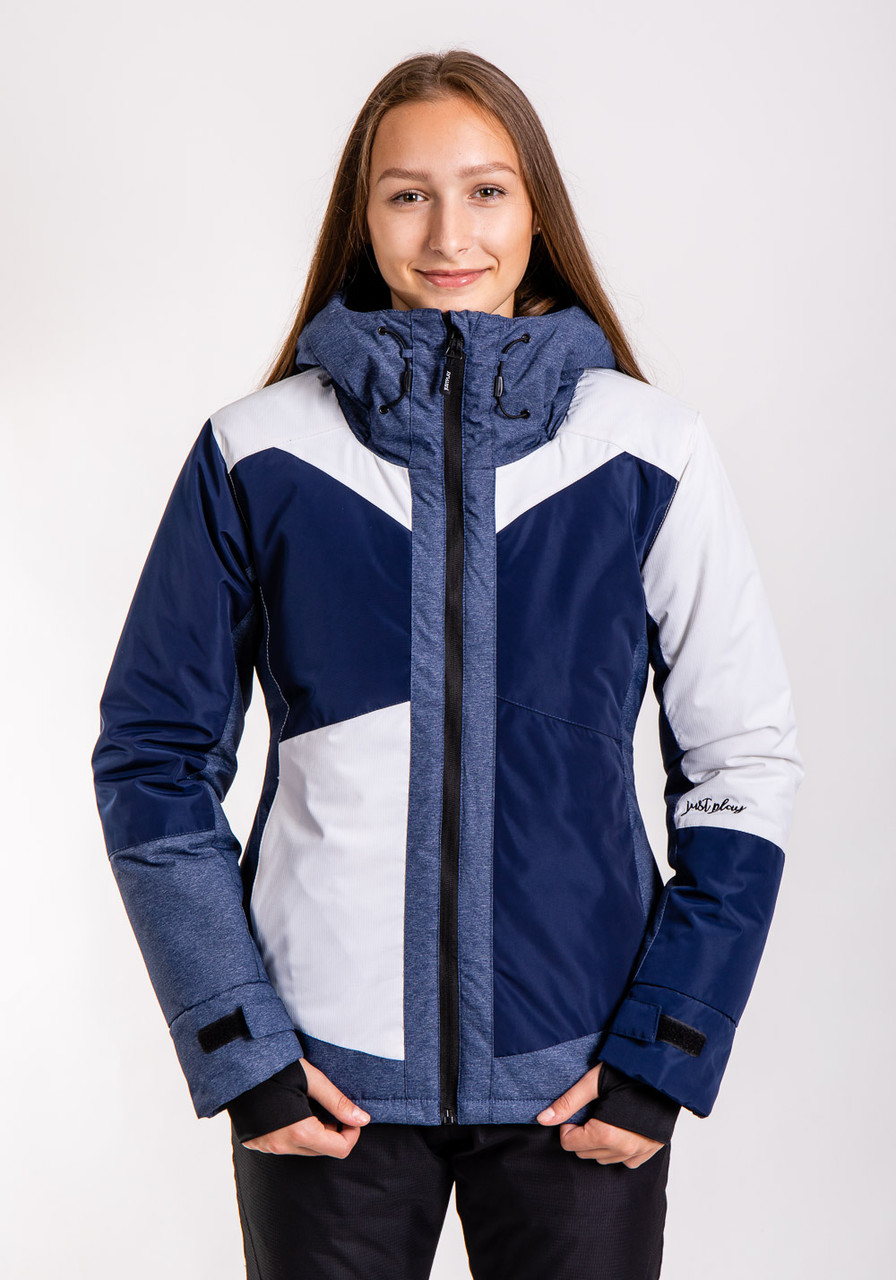 Куртка лижна жіноча Just Play синій / білий (B2359-navyWhite) — XL