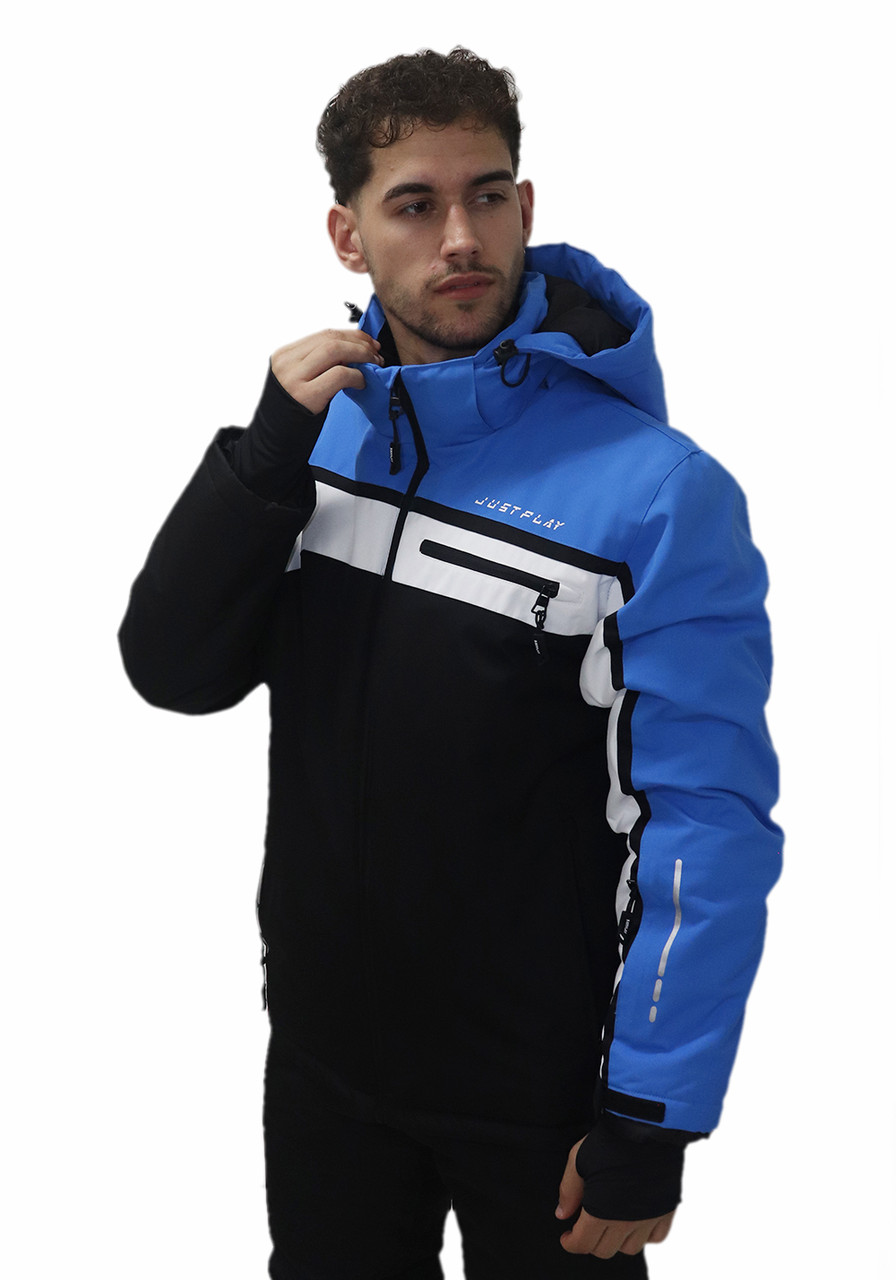 Куртка лижна чоловіча Just Play синій / чорний (B1339-black) — XL