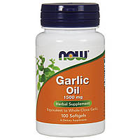 Часникове масло в капсулах / NOW - Garlic Oil 1500mg (100 softgels)