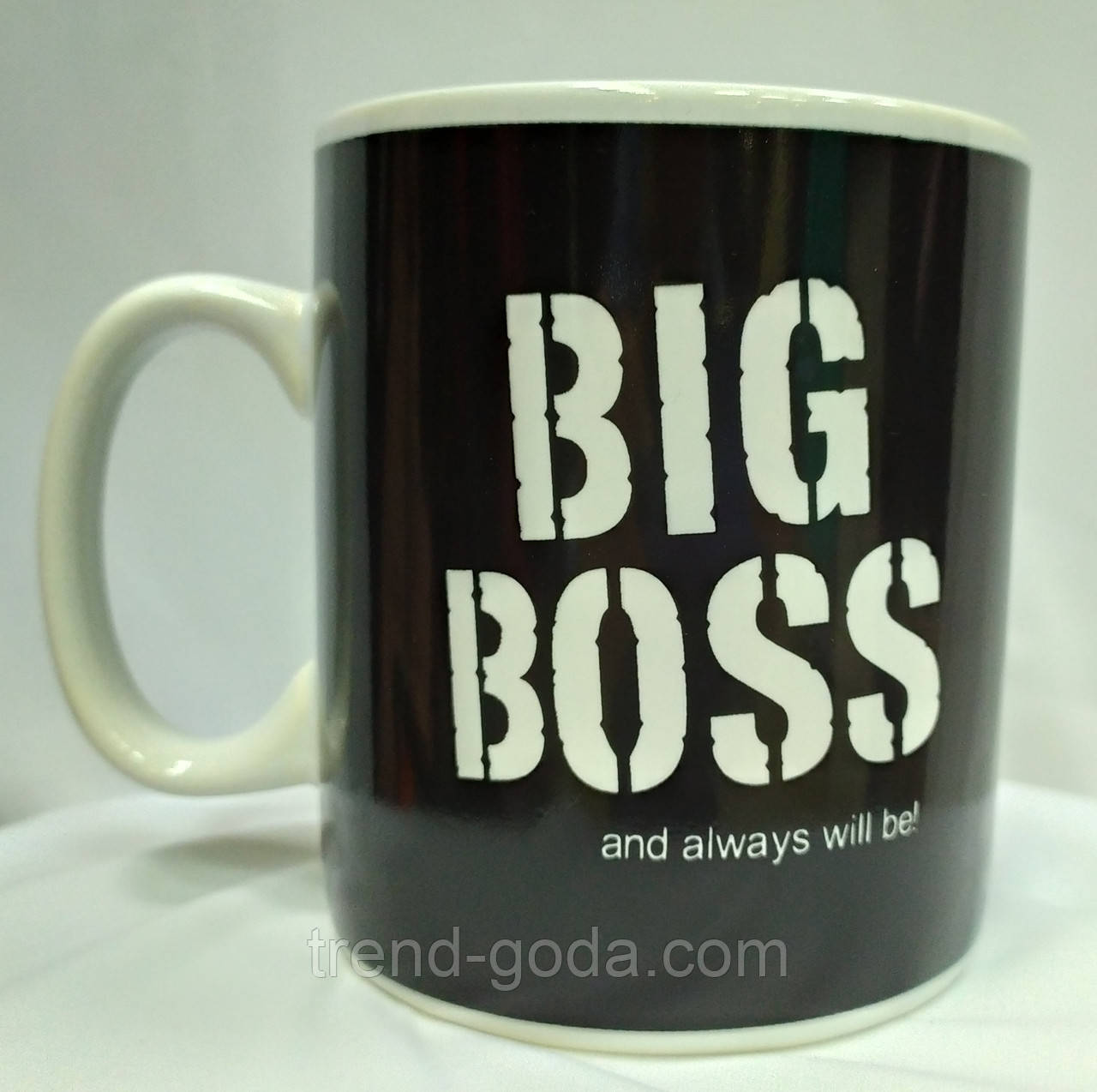 Кружка керамічна, чорна Big Boss 800мл