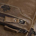 Сумка барсетка чоловіча з натуральної шкіри ZZNICK (чорна), фото 9