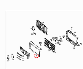 Накладка решітки радіатора Mercedes-Benz G-Class W464 G63 AMG Нова Оригінальна