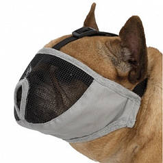 Намордник для брахицефалов Trixie (тканинний, сірий)