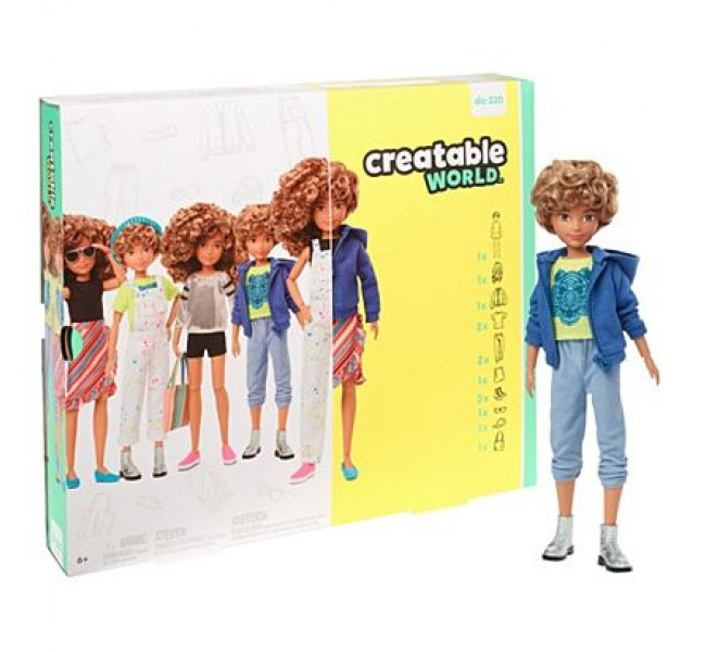 Лялька Creatable World Blonde Curly Hair Створюваний світ світлі кучеряве