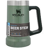 Термокружка пивна Stanley Adventure Stein Hammertone Green 0.7 л (кружка для пива), фото 2