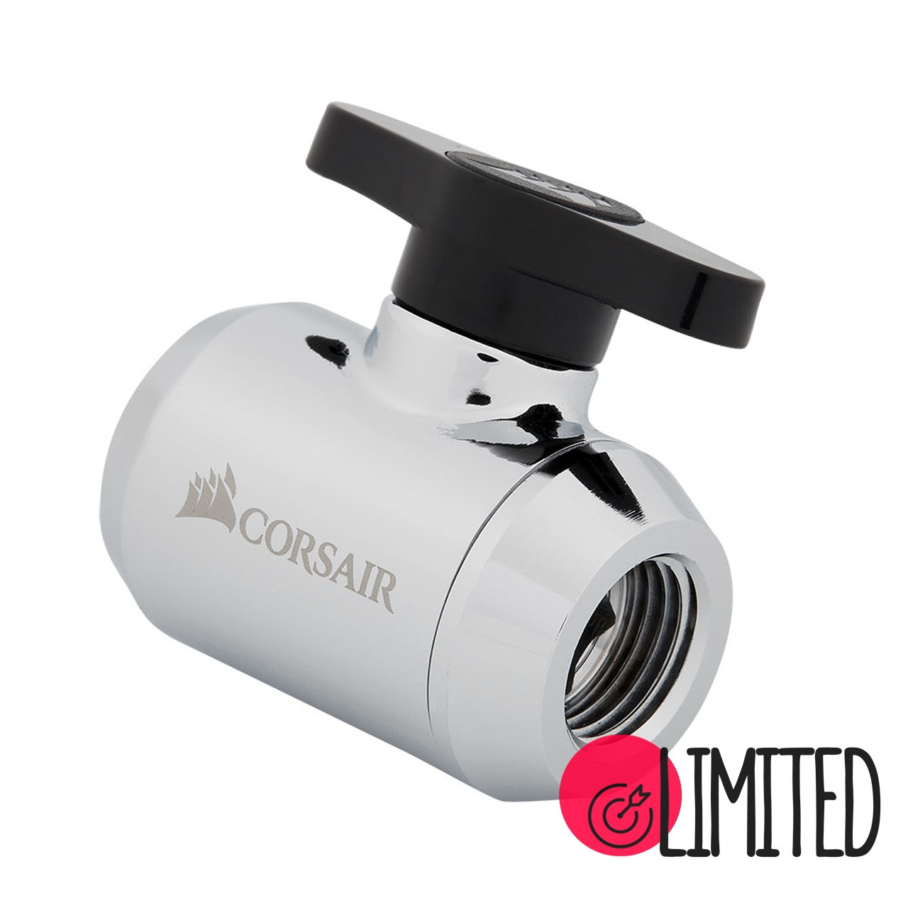 Кульовий кран Corsair Hydro X Series XF Ball Valve Chrome (CX-9055020-WW)