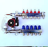 Колектор для теплої підлоги) 1"х 5 виходів, фото 2