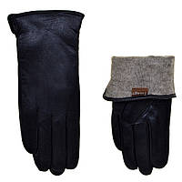 Перчатки женские кожаные Image 008 черные сенсорные
