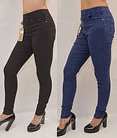 Женские Джеггинсы брюки Джинсы на флисе черные ЗИМА S\M,M\L,L\XL,XL\XXL с карманами