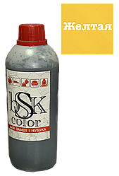 Фарба для замші та нубуку жовта 500 мл