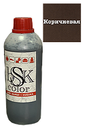 Фарба для замші та нубука коричнева 500 мл