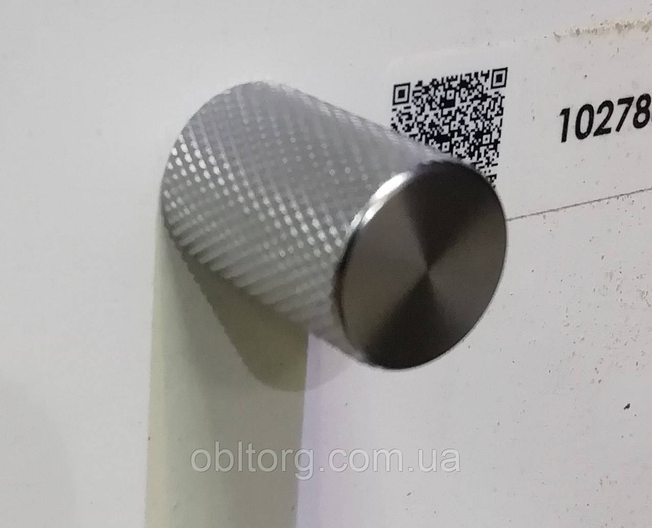 Ручка меблева кнопка Virno Lines 407 нержавіюча сталь, фото 1