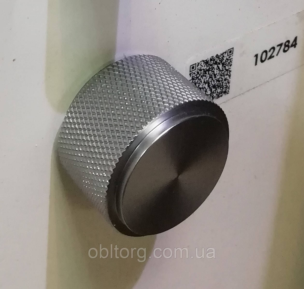 Ручка меблева кнопка Virno Lines 407/16 нержавіюча сталь, фото 1