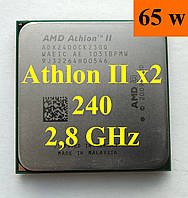 Процесор (б/у) AMD Athlon II X2 240, 2,8ГГц, sAM3, Tray ADX240OCK23GM, ADX240OCK23GQ 215 245 220 250