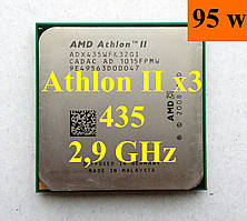 Процесор (б/у) AMD Athlon II X3 435, 2,9ГГц, sAM3, Tray ADX435WFK32GI, ADX435WFK32GM 425 440 445 450