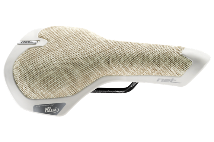 Сідло NET Canvas бежеве 168х257мм, FeC Alloy 360g, фото 1
