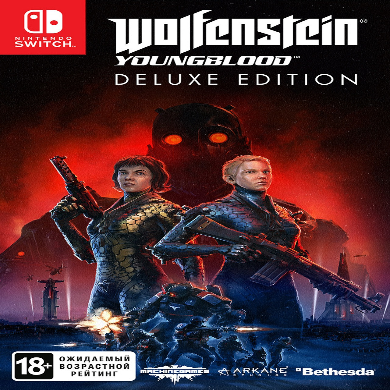 Wolfenstein: Youngblood Deluxe Edition (русская версия) Nintendo Switch - фото 1 - id-p1058312824