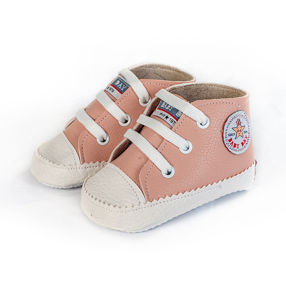 Взуття для новонароджених Пінетки кеди дитячі текстильні " BABY DAY" модель D0221V