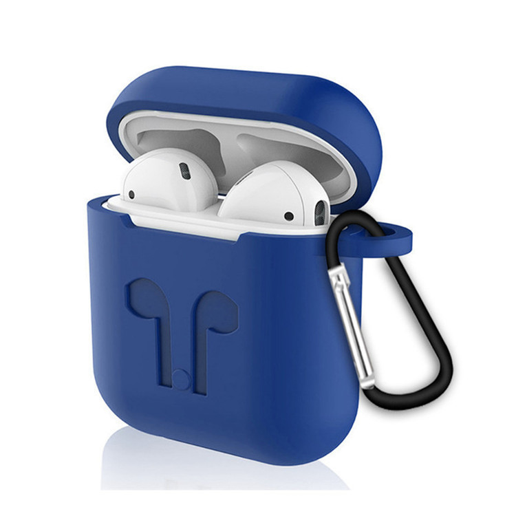 Силіконовий захисний чохол - Airpods Apple. Темно-синій