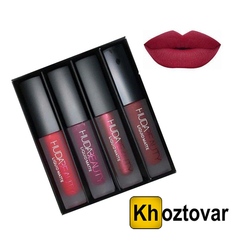 Помада HUDABEAUTY 4 штук, фото 1