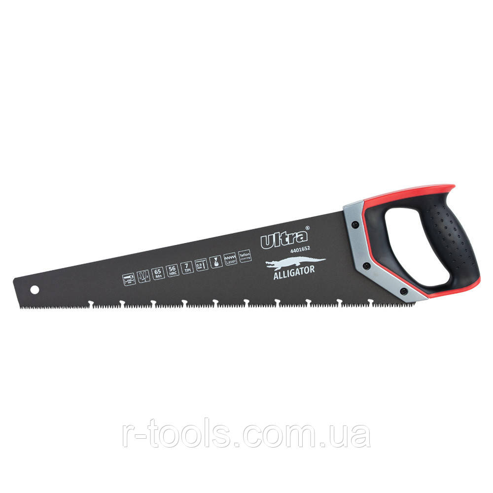 Ножівка для мокрого дерева з тефлоновим покриттям 450 мм 7TPI Aligator + чохол ULTRA 4401652