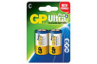 Батарейка щелочная GP Alkaline Plus Ultra LR14 C2 / БЛ*2шт (14AUP-U2)