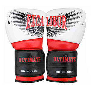 Боксерські рукавички Excalibur Ultimate (8031-02) White/Red 12