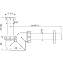 СИФОН ДЛЯ УМИВАЛЬНИКА, БІДЕ ALCA PLAST A45F-DN32, фото 2