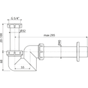 СИФОН ДЛЯ УМИВАЛЬНИКА, БІДЕ ALCA PLAST 45F-DN40, фото 3