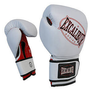 Боксерські рукавички Excalibur Ring Star (536-01) White/Red 8