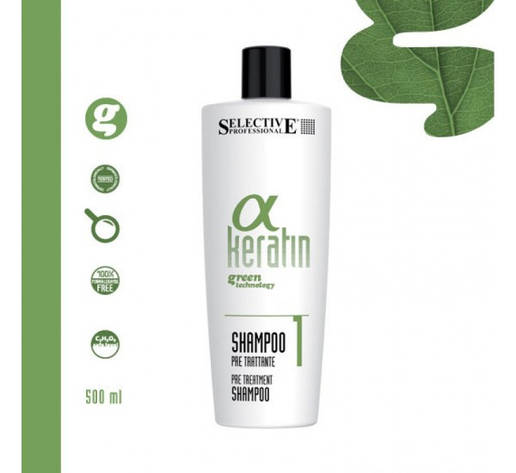 Очисний шампунь Selective Professional Alpha Keratin Shampoo Mantenimento 250 мл, фото 1