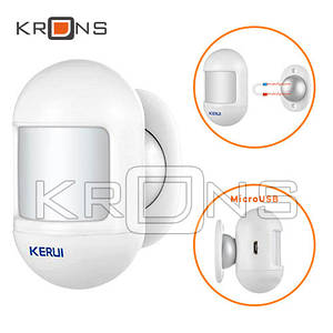 Датчик руху міні ІЧ PIR 433МГц для GSM сигналізації KERUI P831