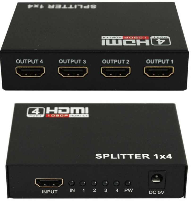 HDMI спліттер (розгалужувач) на 4 порти