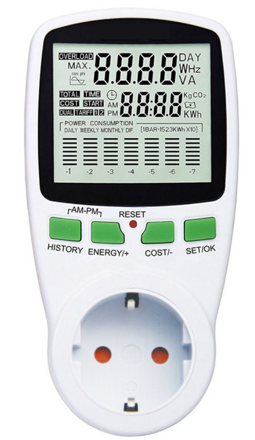 Цифровий ватметр 220 V 3680Wt