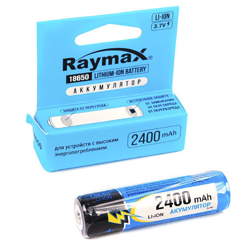 Аккумулятор 18650 Rablex 2400 mah с защитой короб - фото 2 - id-p1058552527