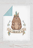 Панелька Преміум сатин Ведмедик індіанець 100*75