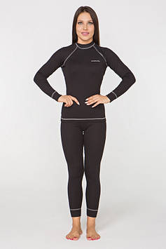 Термобілизна повсякденна жіноча XL Чорний з сірим Radical Rock