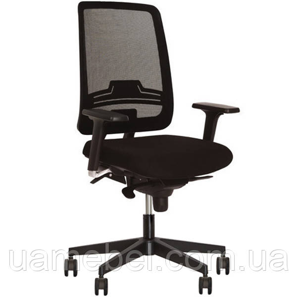 Крісло офісне ABSOLUTE (АБСОЛЮТ) R (HR) NET BLACK ES