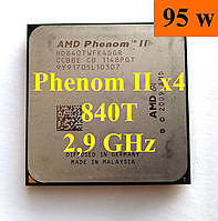 Процессор (б/у) AMD Phenom II X4 840T, 2,9ГГц, sAM3, Tray (HD840TWFK4DGR) 925 945
