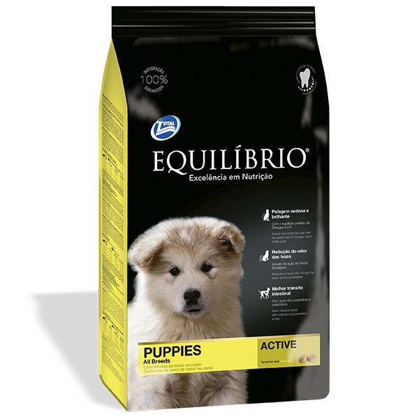 Сухий корм Equilibrio (Эквилибрио) Puppies Medium Breeds для щенят середніх порід (курка)